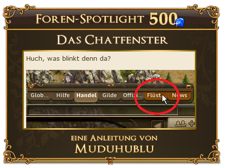Das Chatfenster: Was blinkt denn da? Das Chatfenster: Was blinkt denn da?