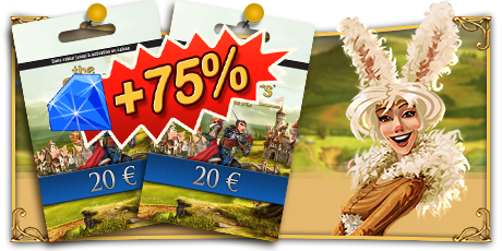 Bonus de 75% sur les cartes prépayées TSO Bonus de 75% sur les cartes prépayées TSO