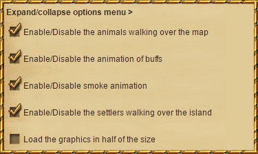 Die deutschen Texte sind im Spiel-Optionsmenü nachlesbar Game Options